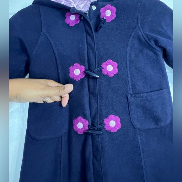 Gymboree Girls Pink Pea Coat -Triple Button Front closure - Sz. medium (4 Years) - Picture 5 of 5